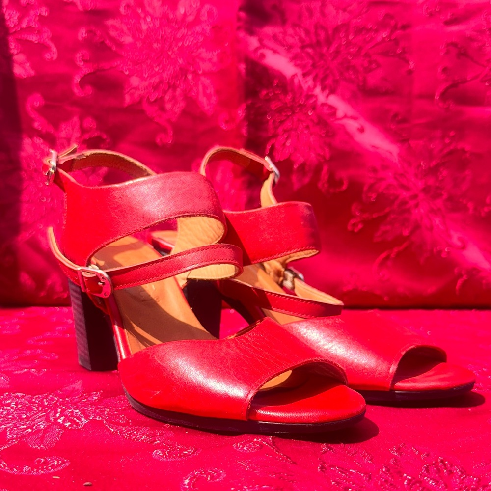 Elegant Red Women's Sandals